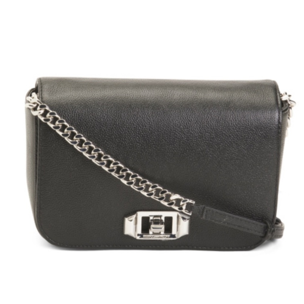 REBECCA MINKOFF Amour Leather Crossbody Bag Black NWT $228